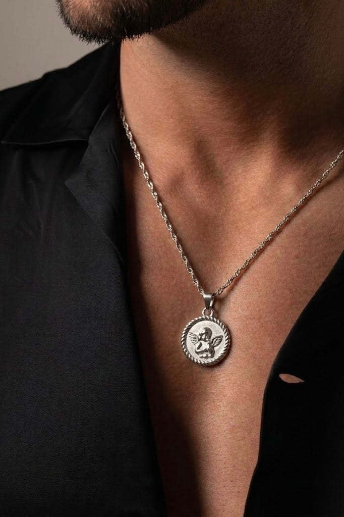 Angel Unisex Neck Chain Silver