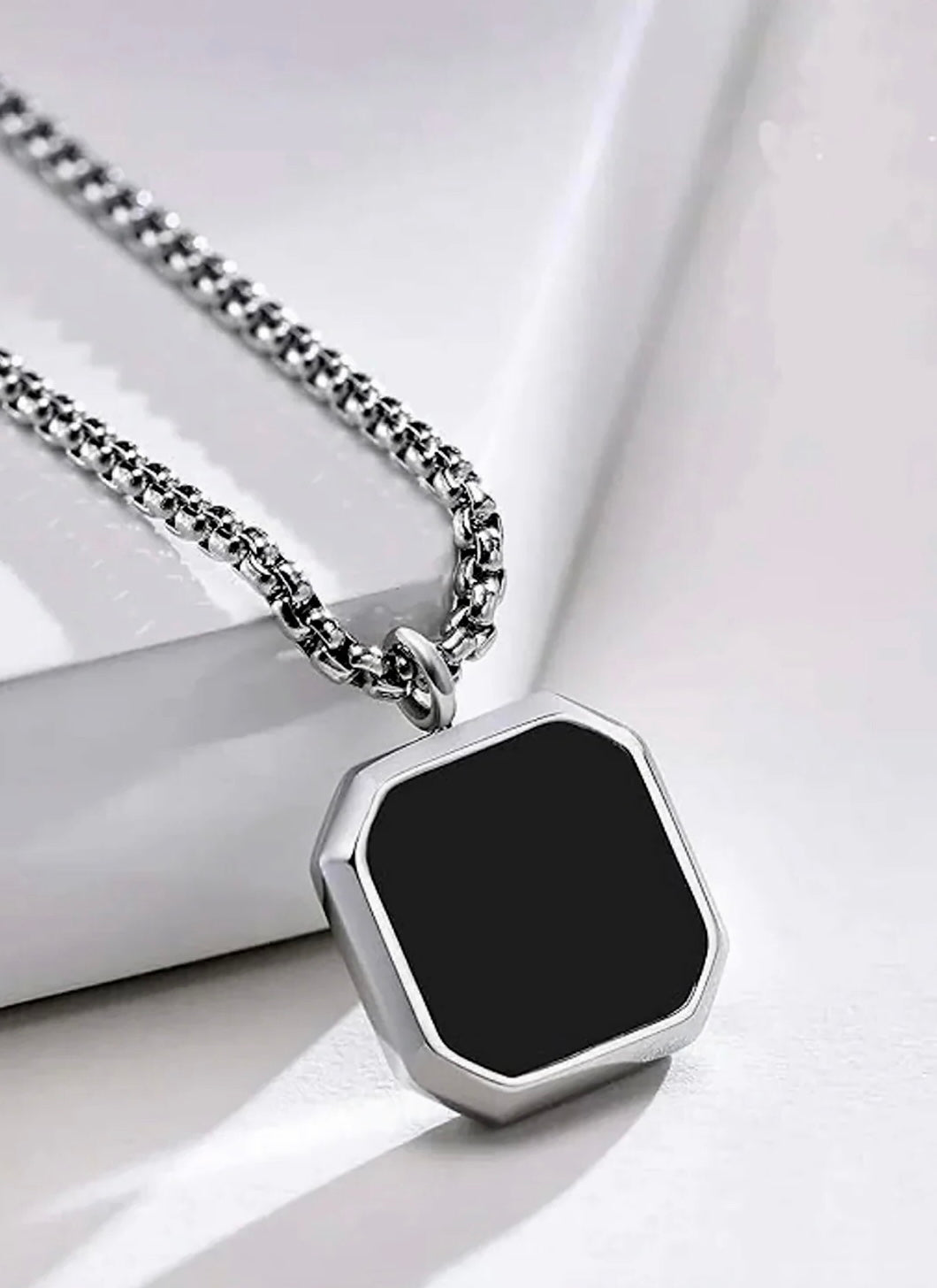 Silver Solid Men's Neck chain