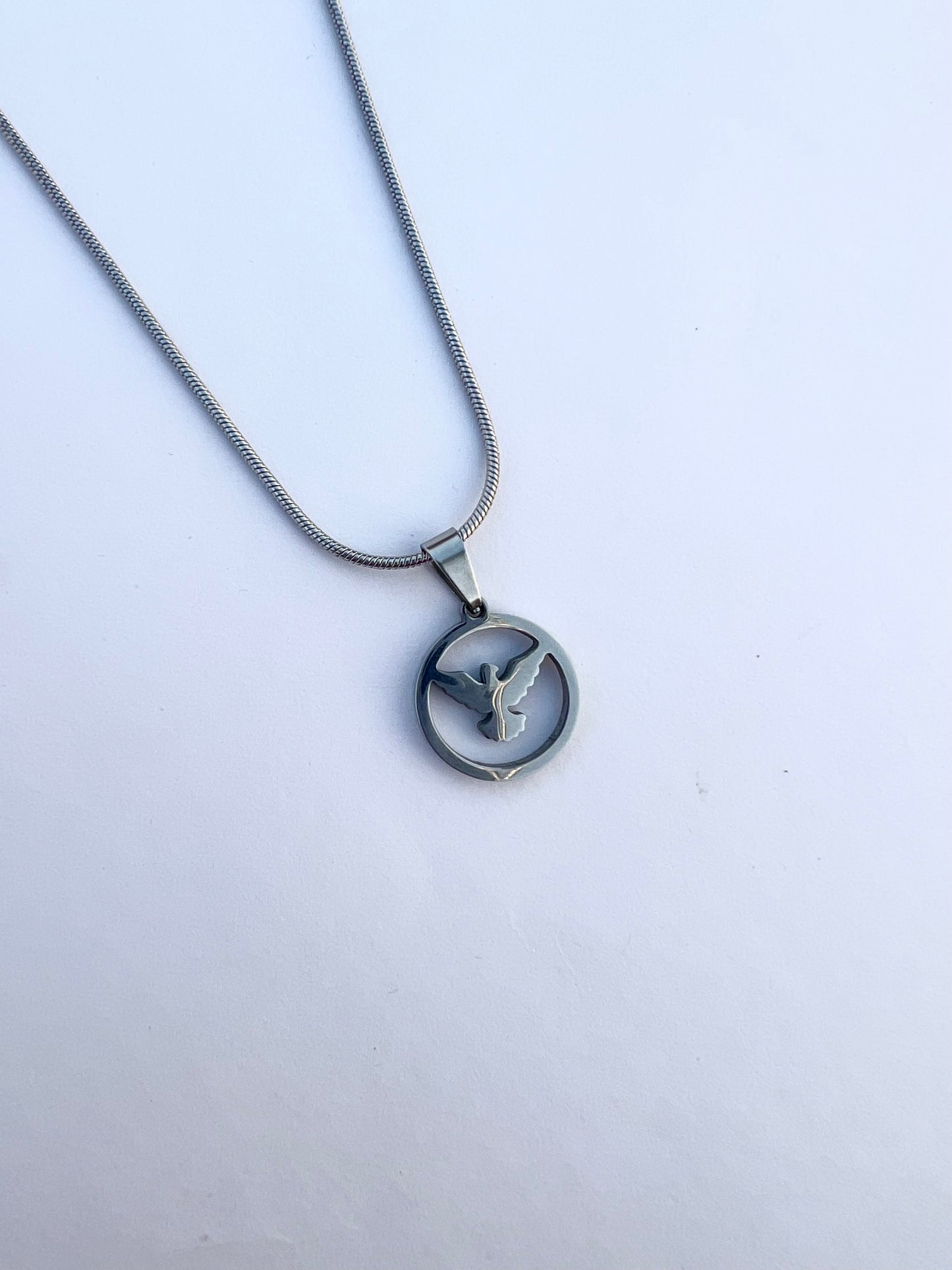 18K Silver Plated Bird Unisex Chain