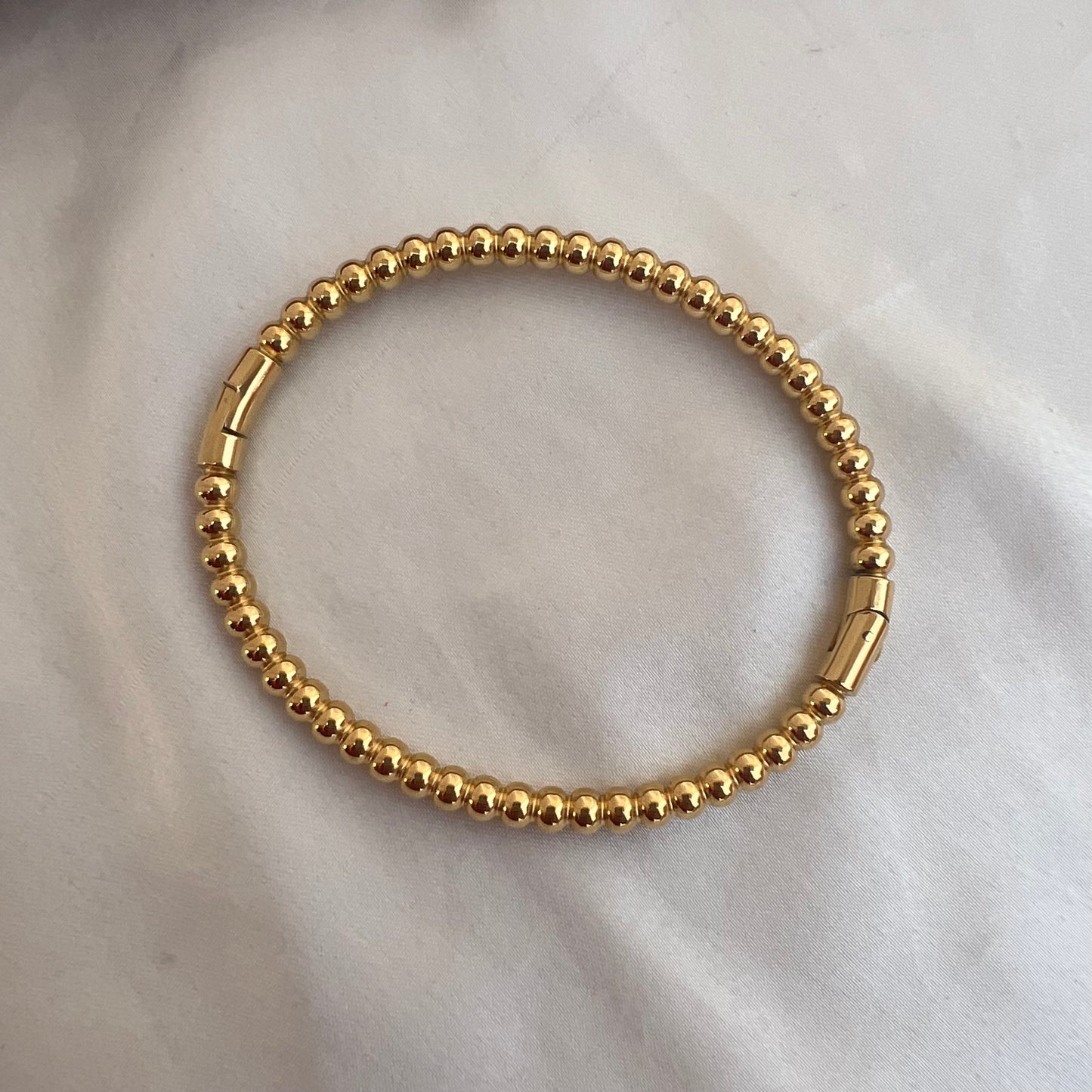 Beaded 18k Gold Plated Bracelet