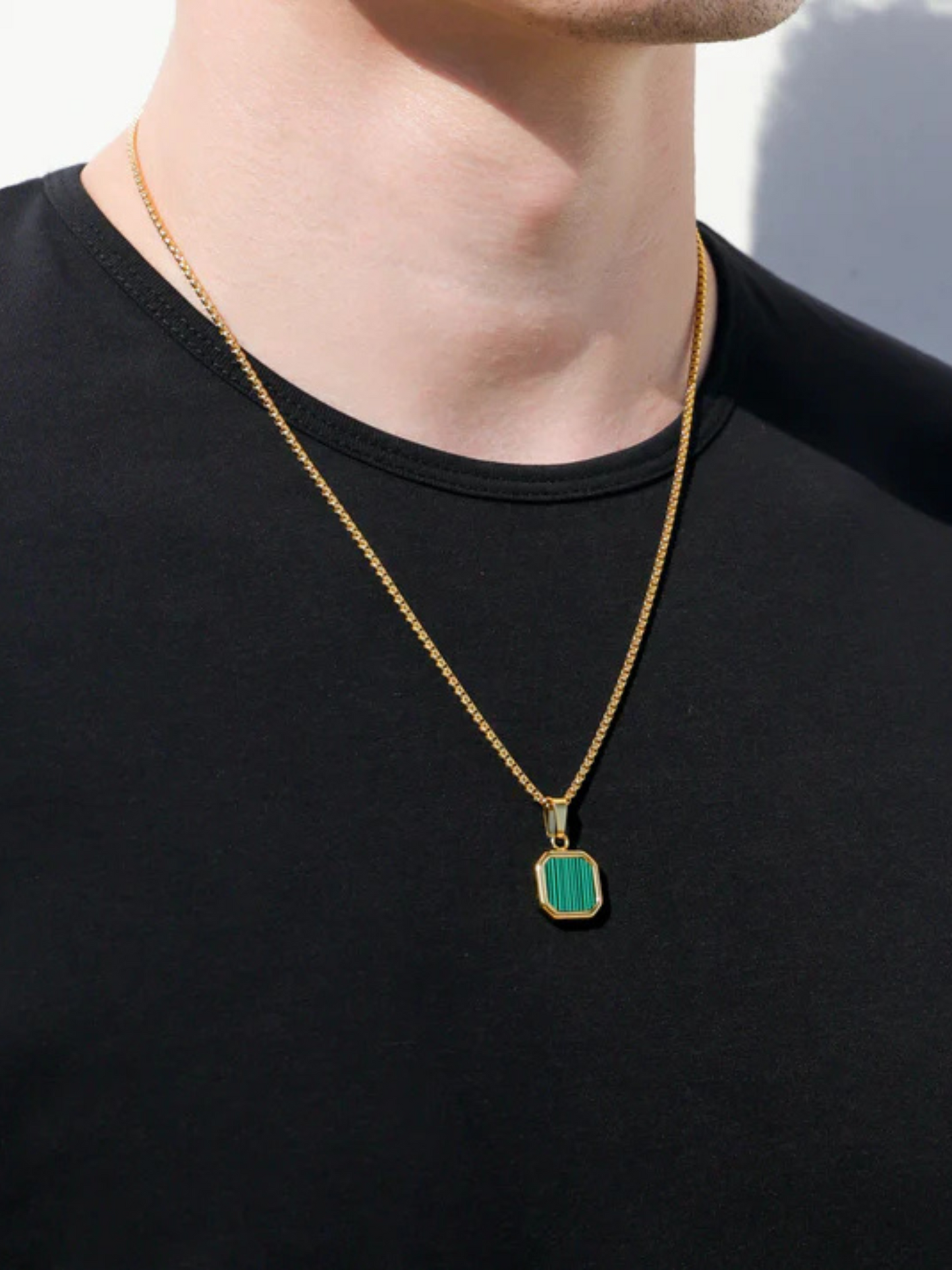 Emerald Men's Neck chain