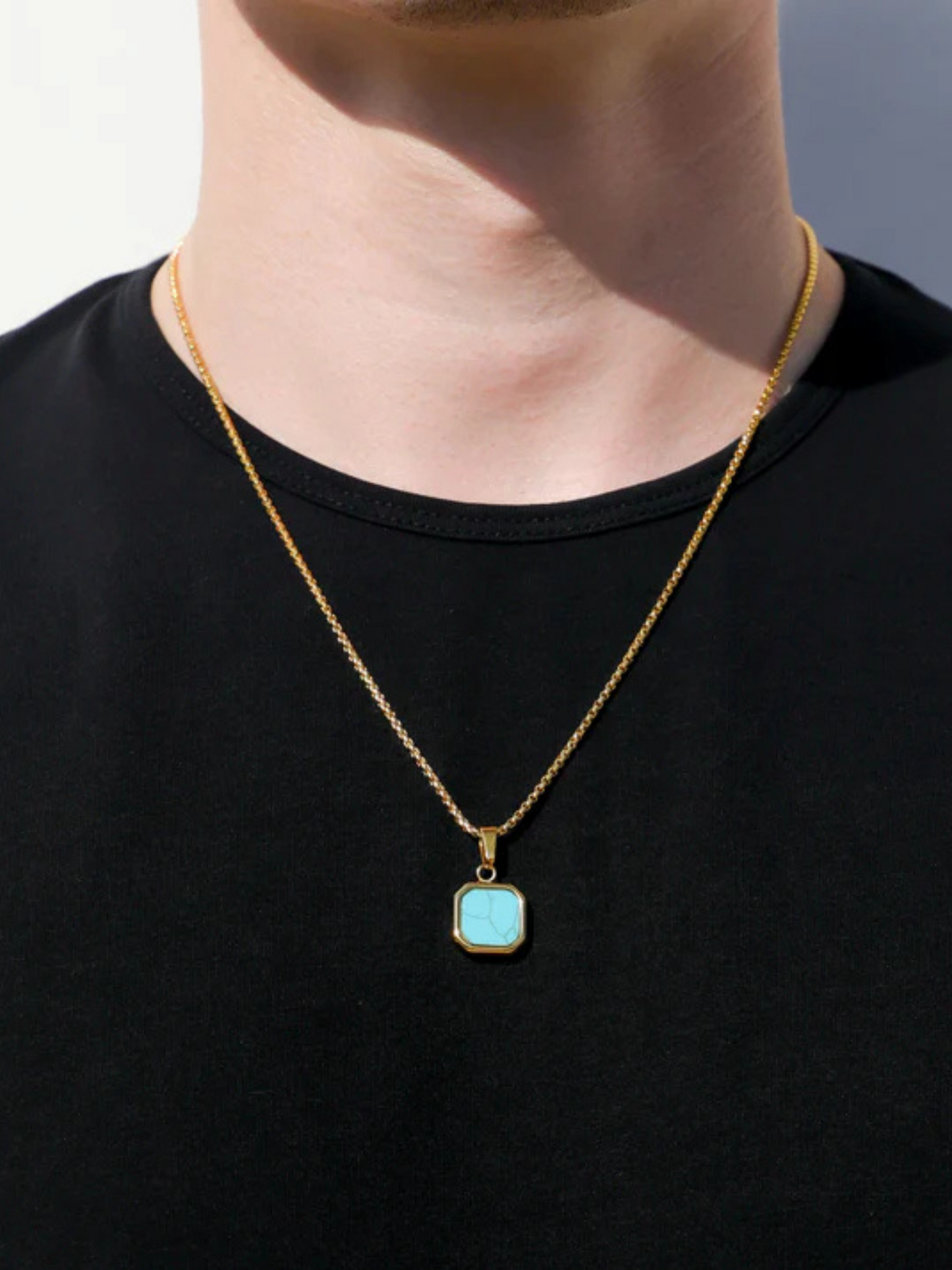 Turquoise Men's Neck chain