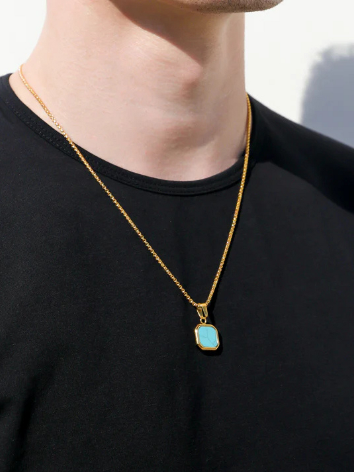 Turquoise Men's Neck chain