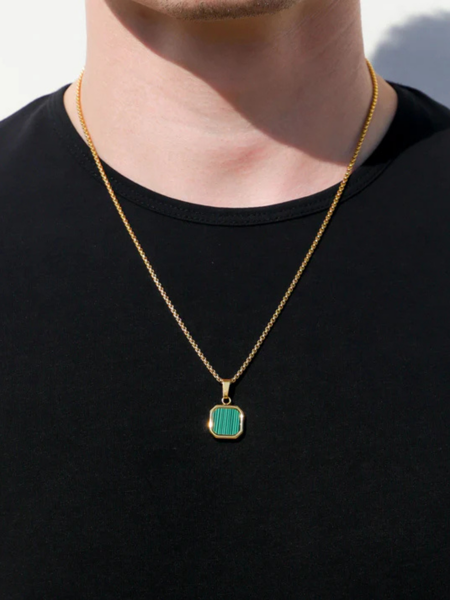 Emerald Men's Neck chain