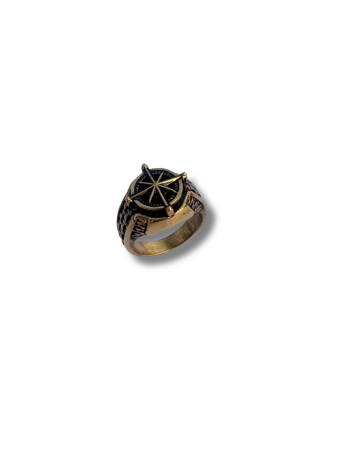 18K Gold Plated North Star Unisex Ring