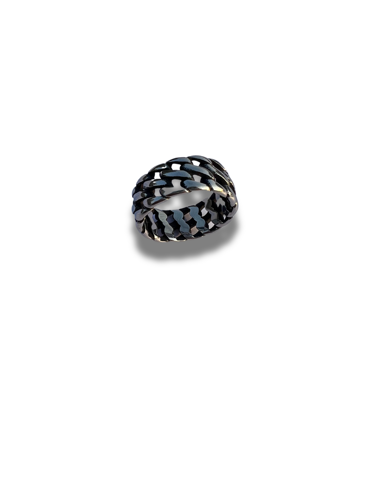 18K Silver Band Ring