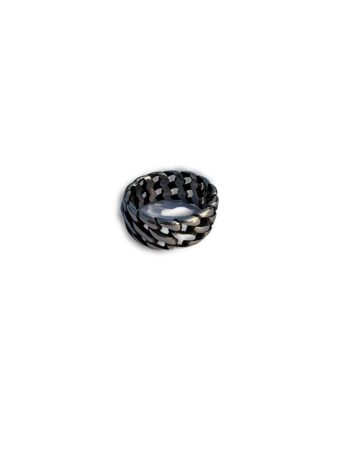 18K Silver Band Ring