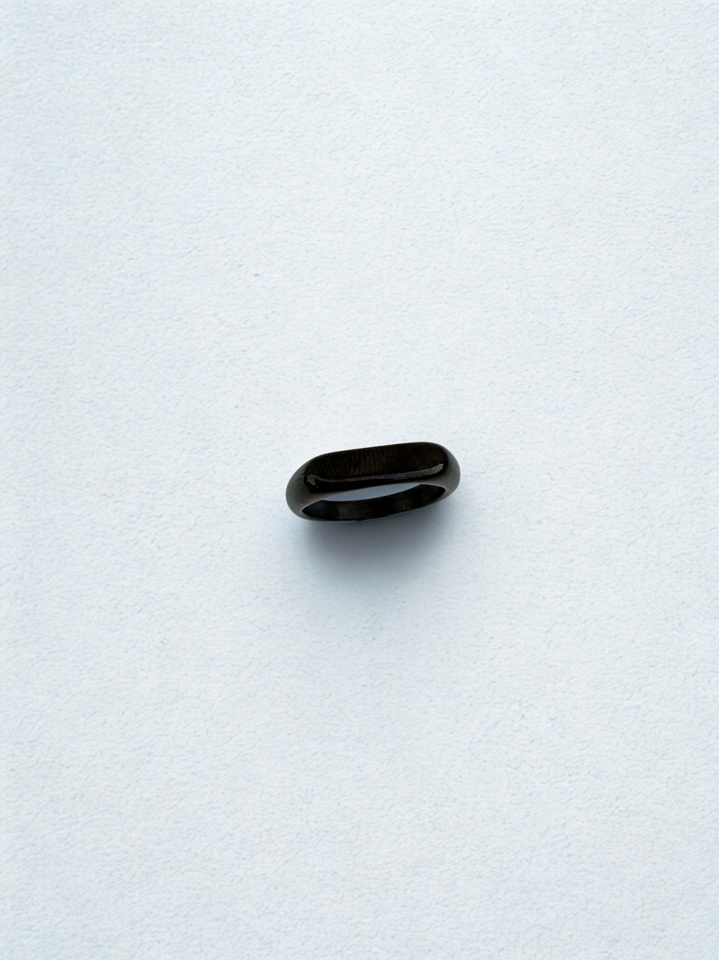 Sleek Black Unisex Ring