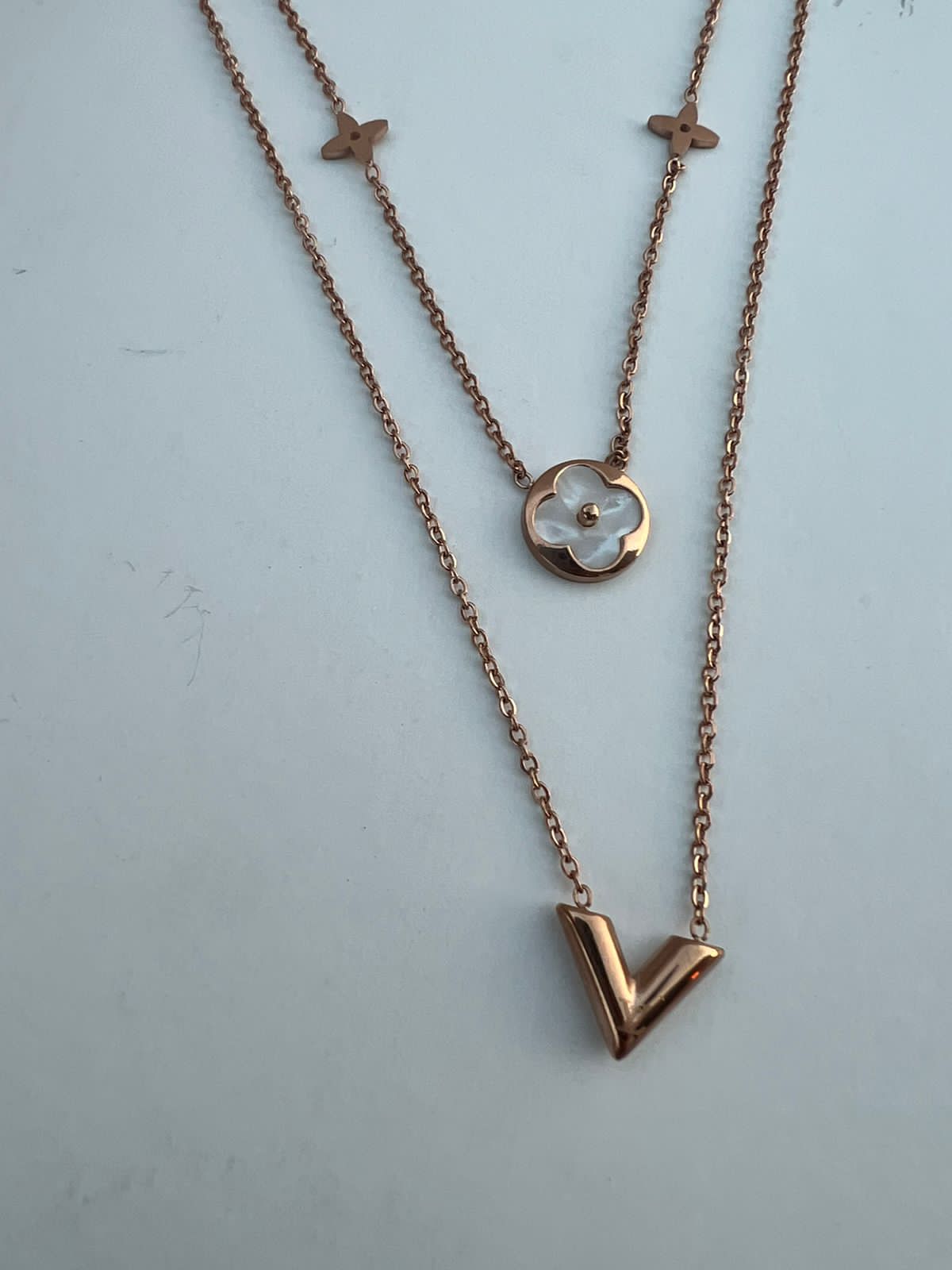 Mother of Pearl Layered Necklace