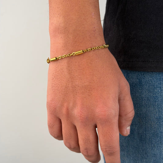 Sleek Beaded Unisex Bracelet