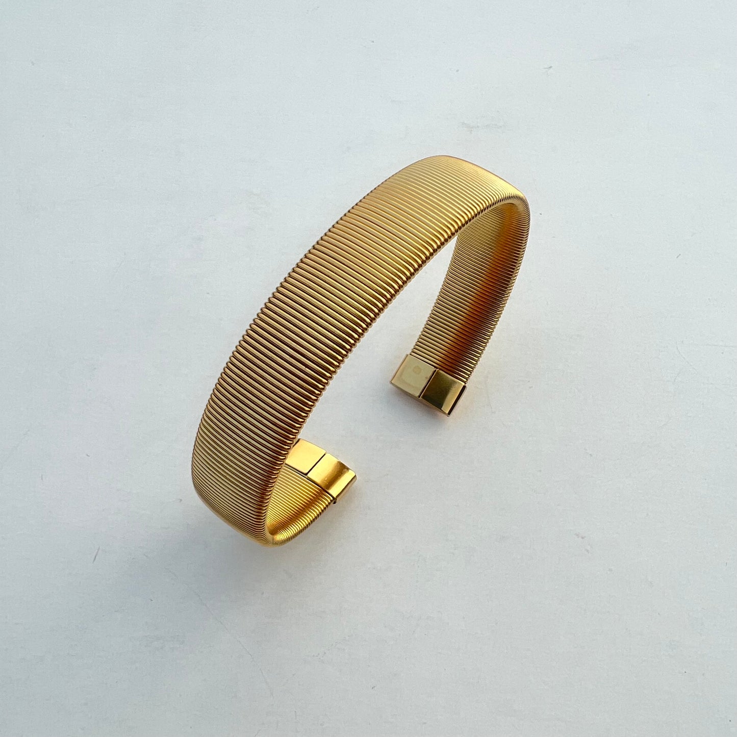 Mesh Cuff 18k Gold Plated Unisex Bracelet