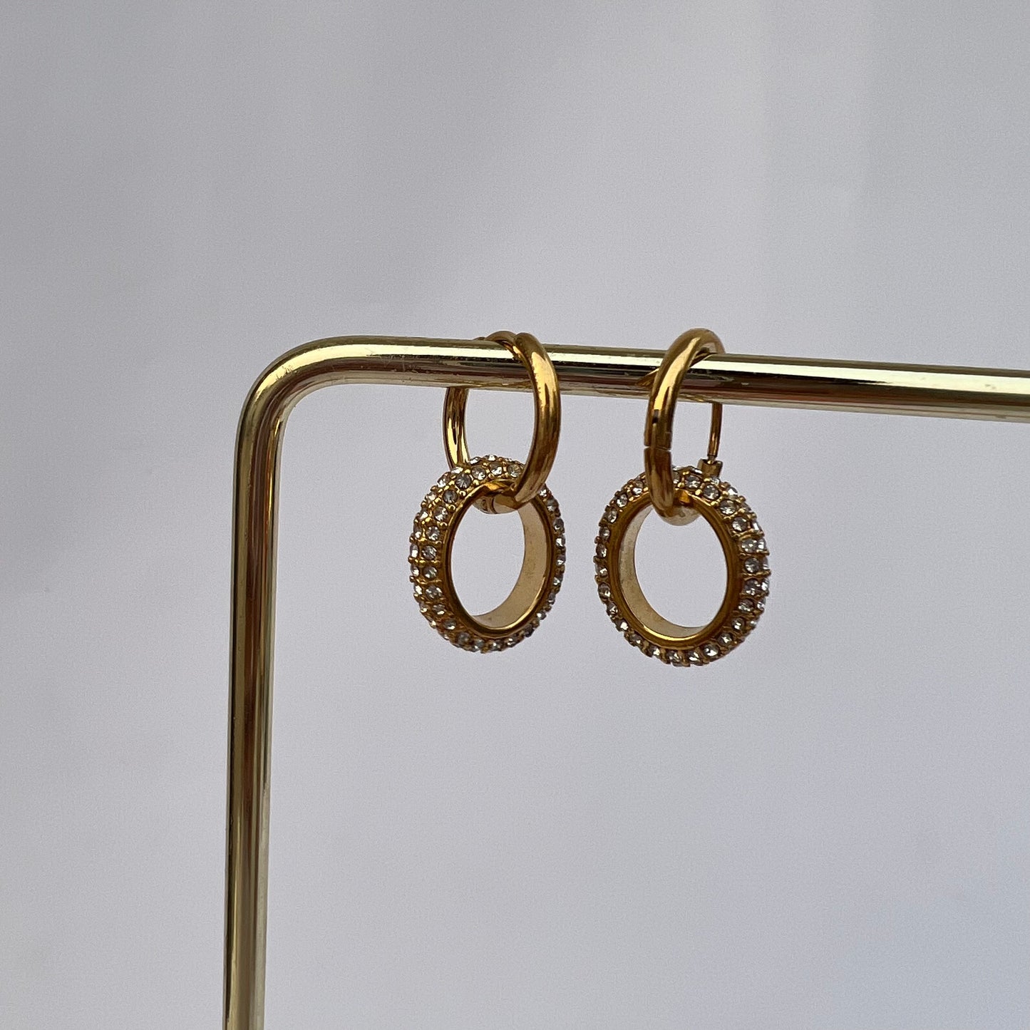 18K Gold Plated 3 in 1 Hoops