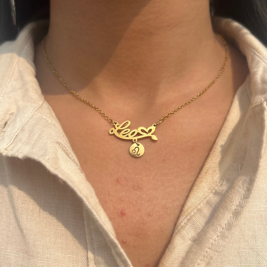 18K Gold Plated Zodiac Unisex Neckchain