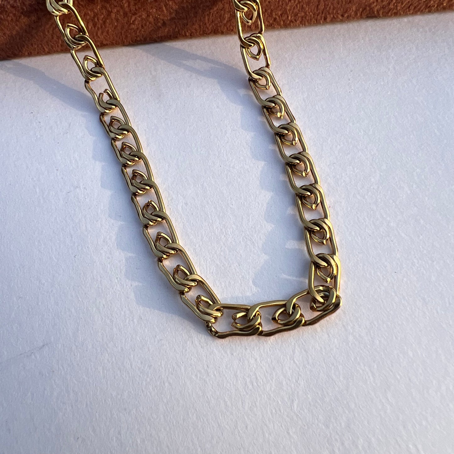 18K Gold Plated Coil Unisex Chain