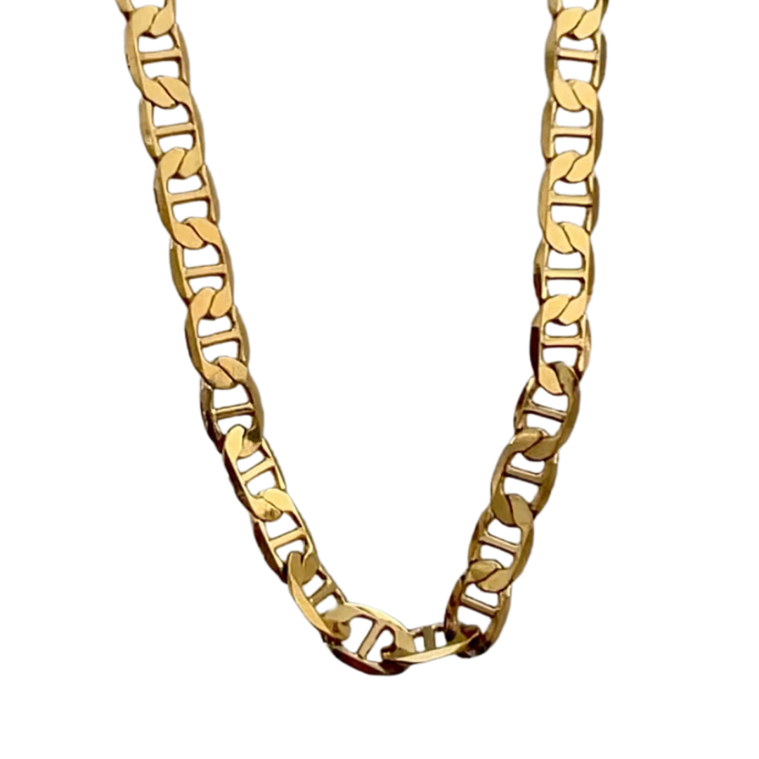 18K Gold Plated Mariner Unisex Chain