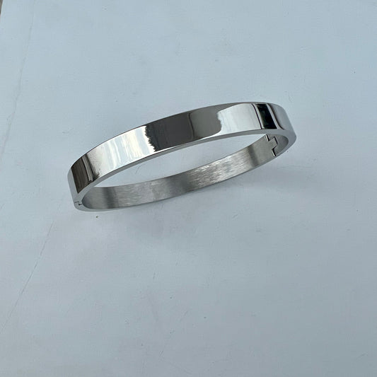 Basic Silver Kada Bracelet