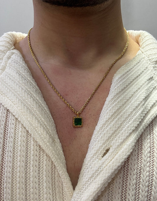 Emerald Unisex Neckchain