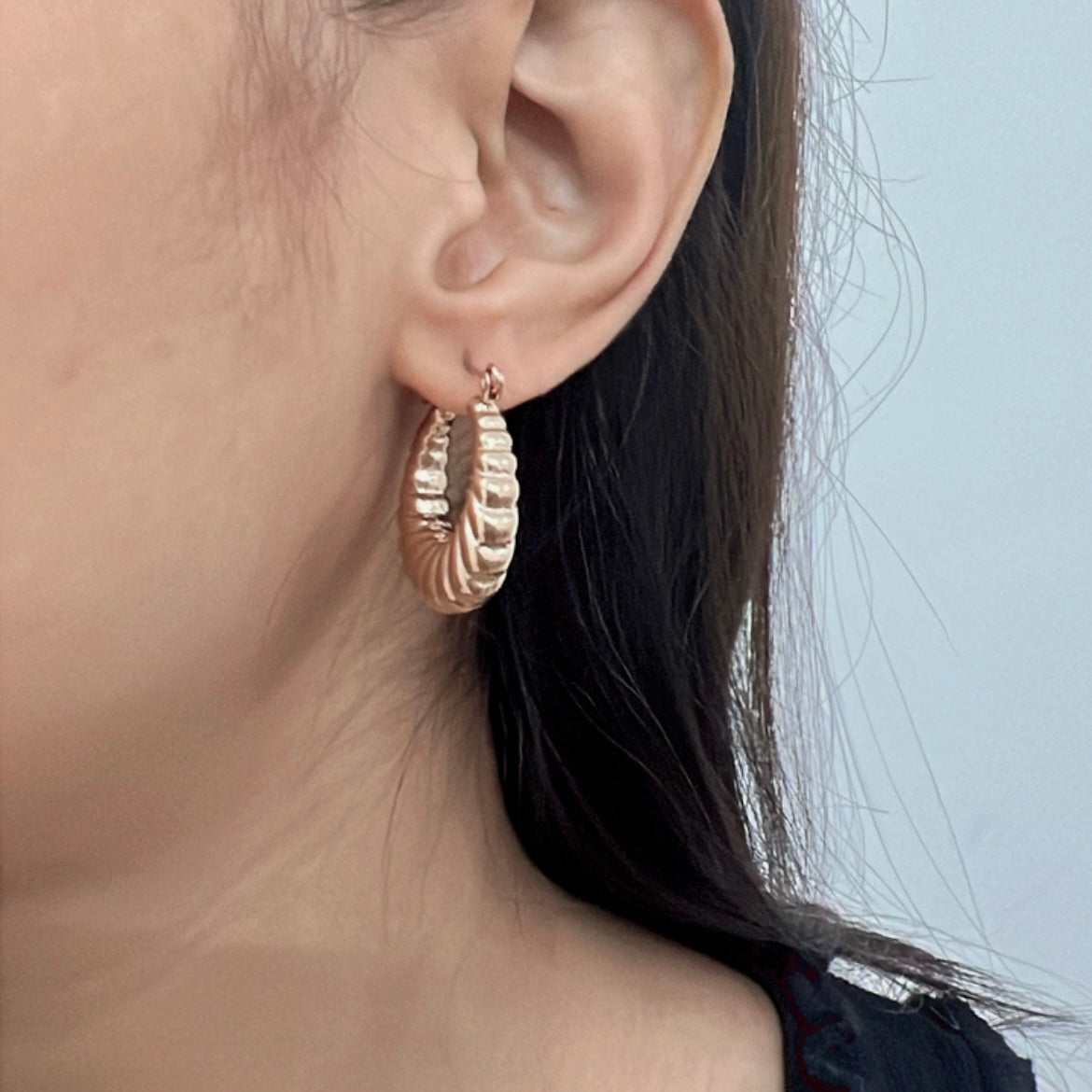 Croissant Hoop Earrings