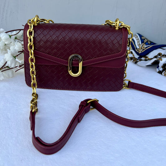 Sling Bag With Gold Hardware