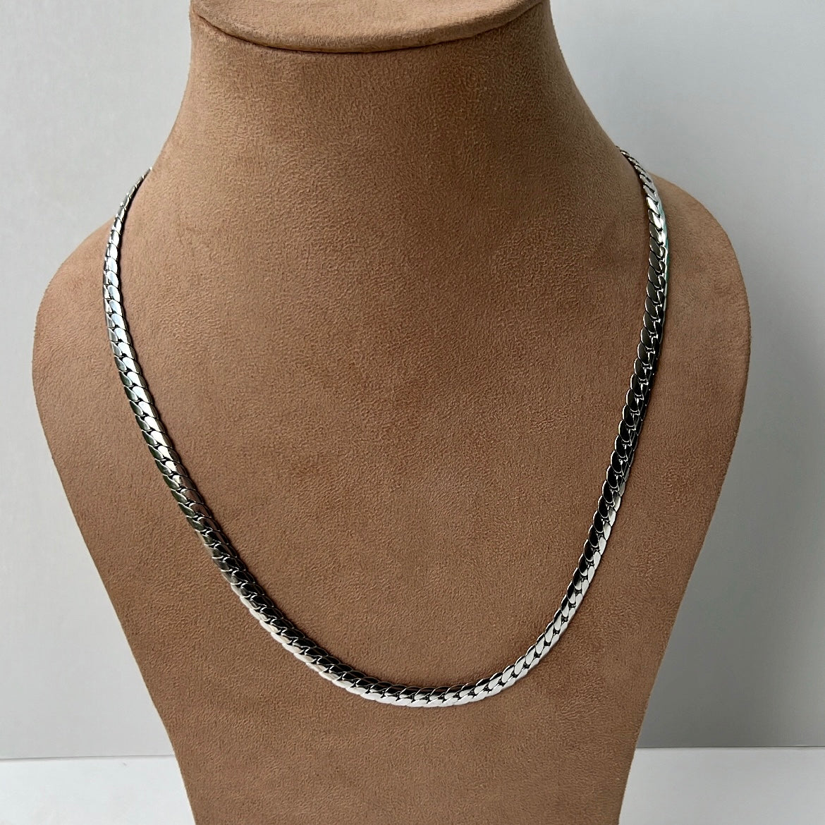 Unisex Silver Cuban Neckchain