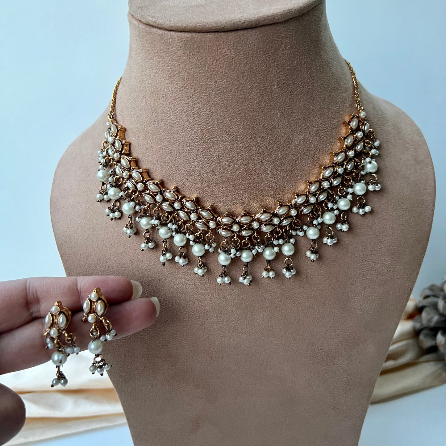 Pearl Necklace Set