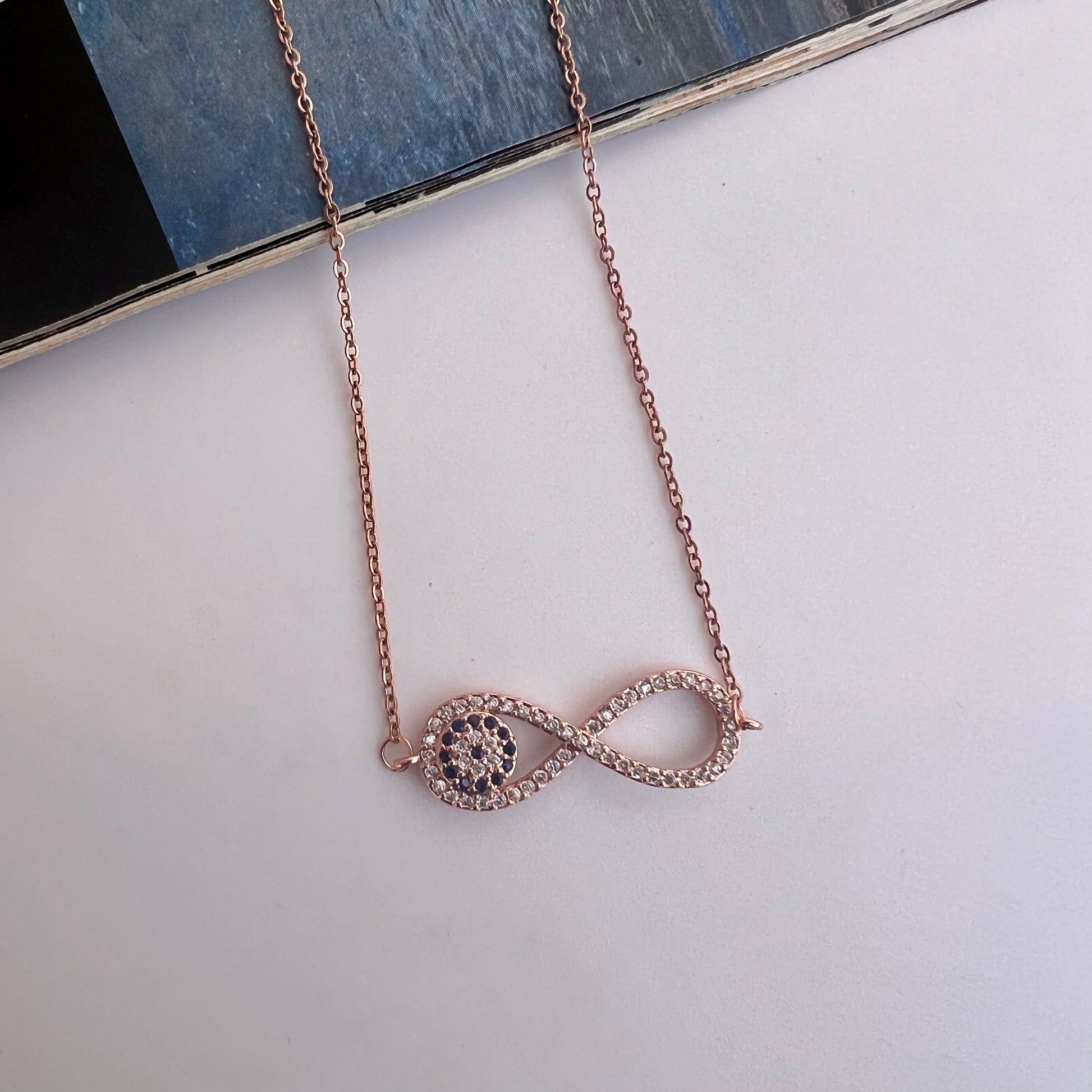 Infinity Evil Eye Necklace – ILLUNIQ - Main Image